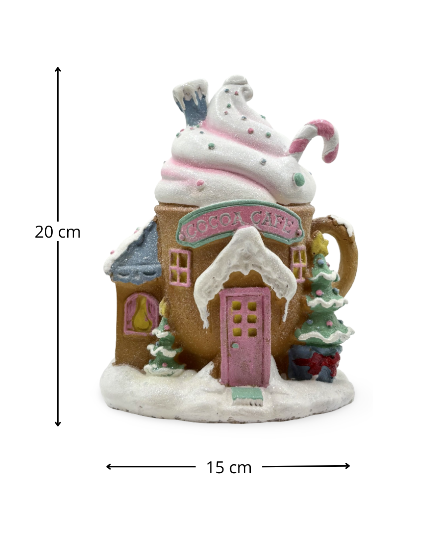 Figura Decorativa Casa Navideña Cocoa