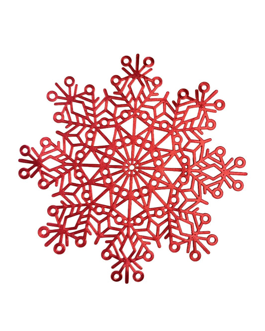 Mantel Individual Navideño Copo de Nieve