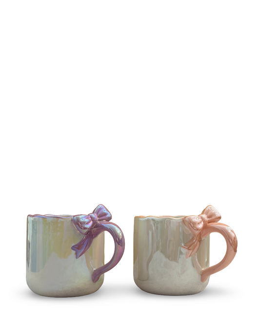 Set de tazas de cerámica tornasol Coquette