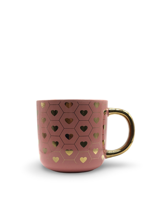 Taza de cerámica Corazones