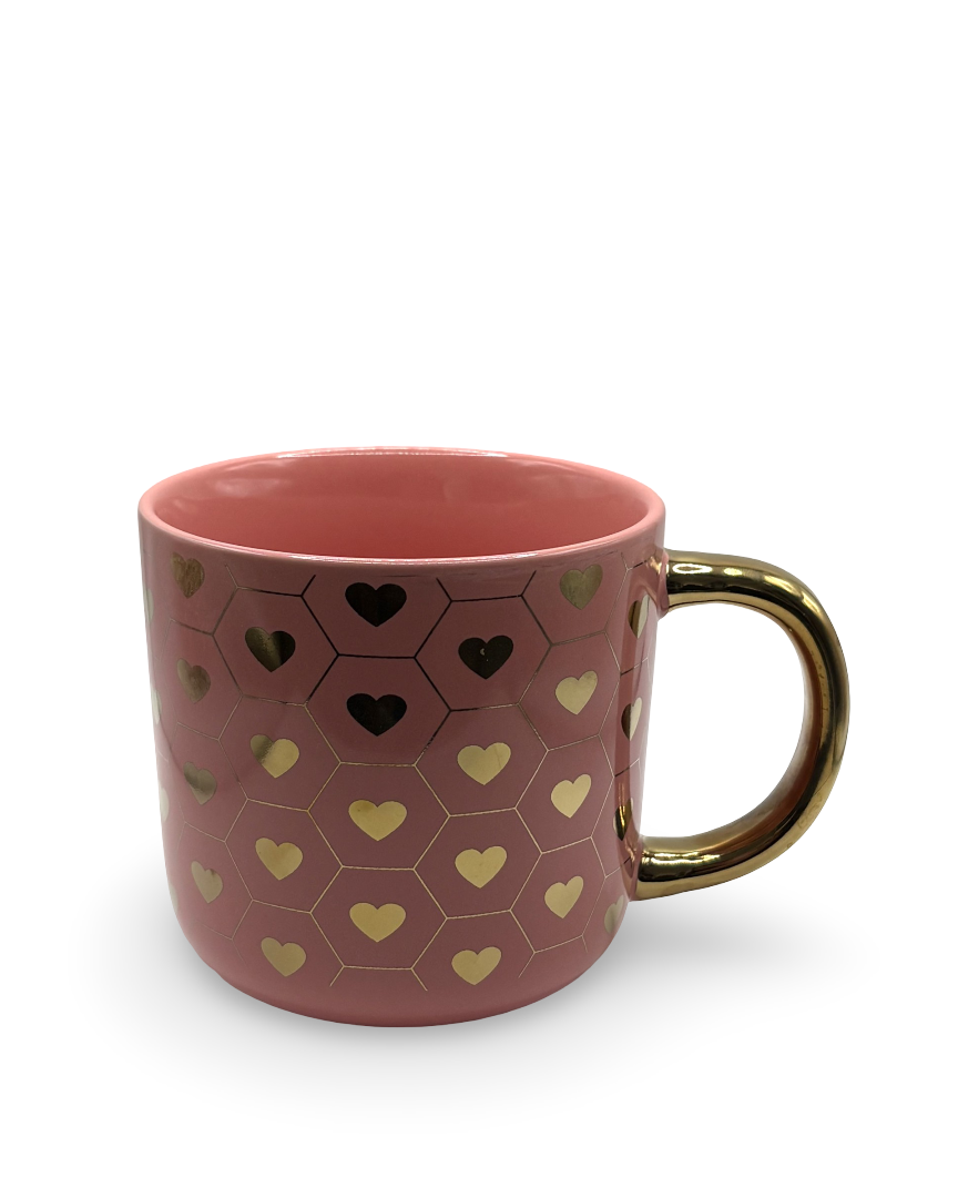 Taza de cerámica Corazones