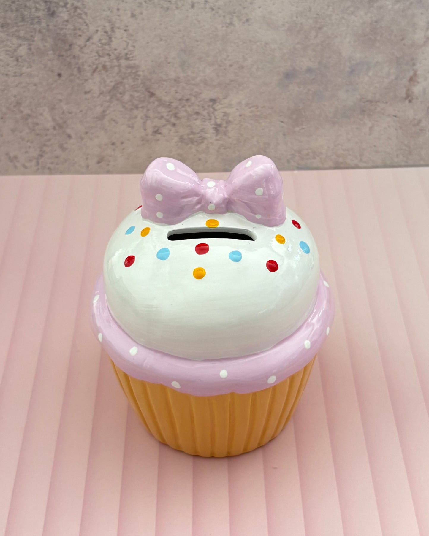 Alcancía decorativa de cerámica Cupcake