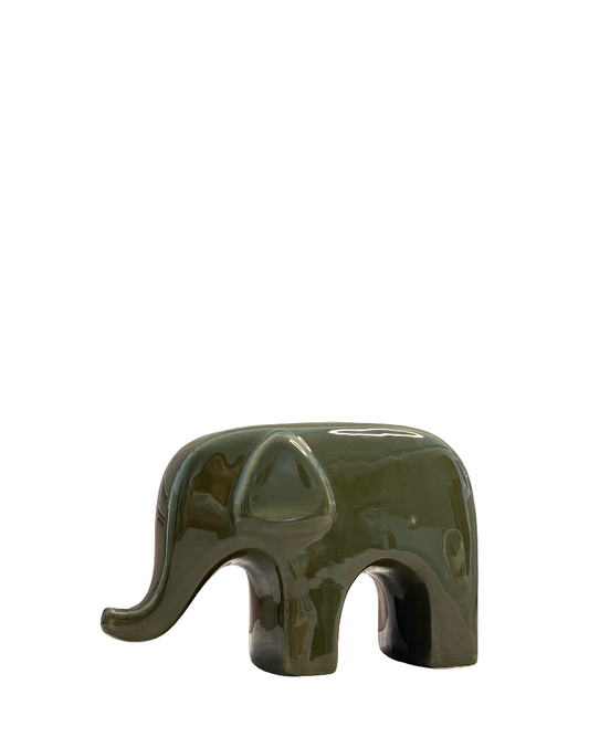Figura decorativa elefante de cerámica