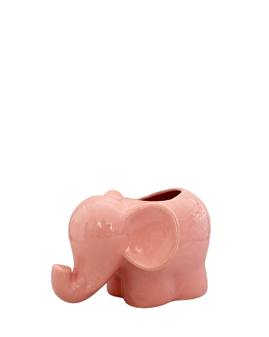 Maceta de elefante de cerámica