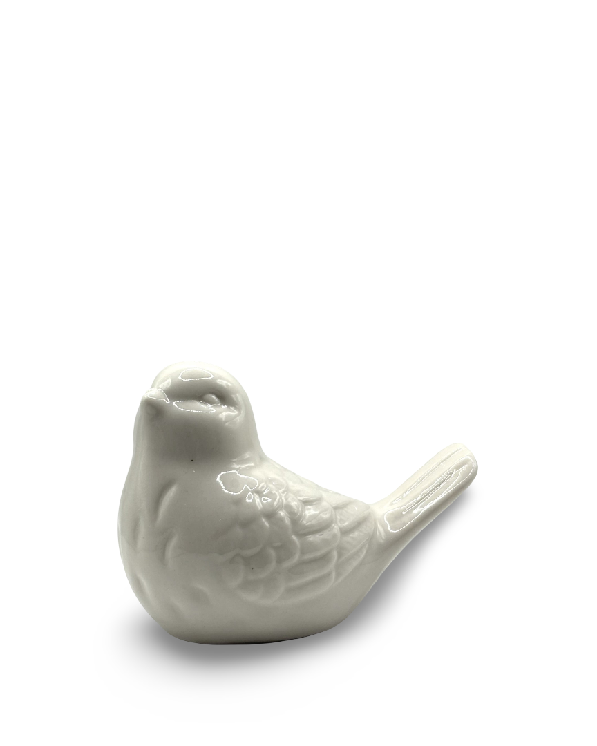 Figura de pájaro de cerámica Estela