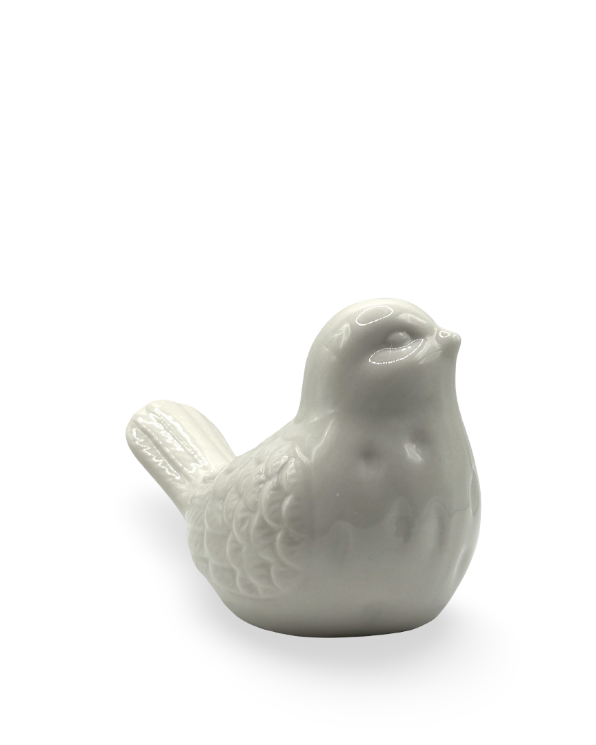 Figura de pájaro de cerámica Estela