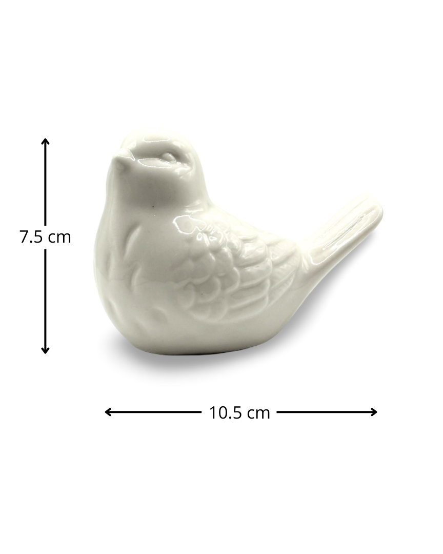 Figura de pájaro de cerámica Estela
