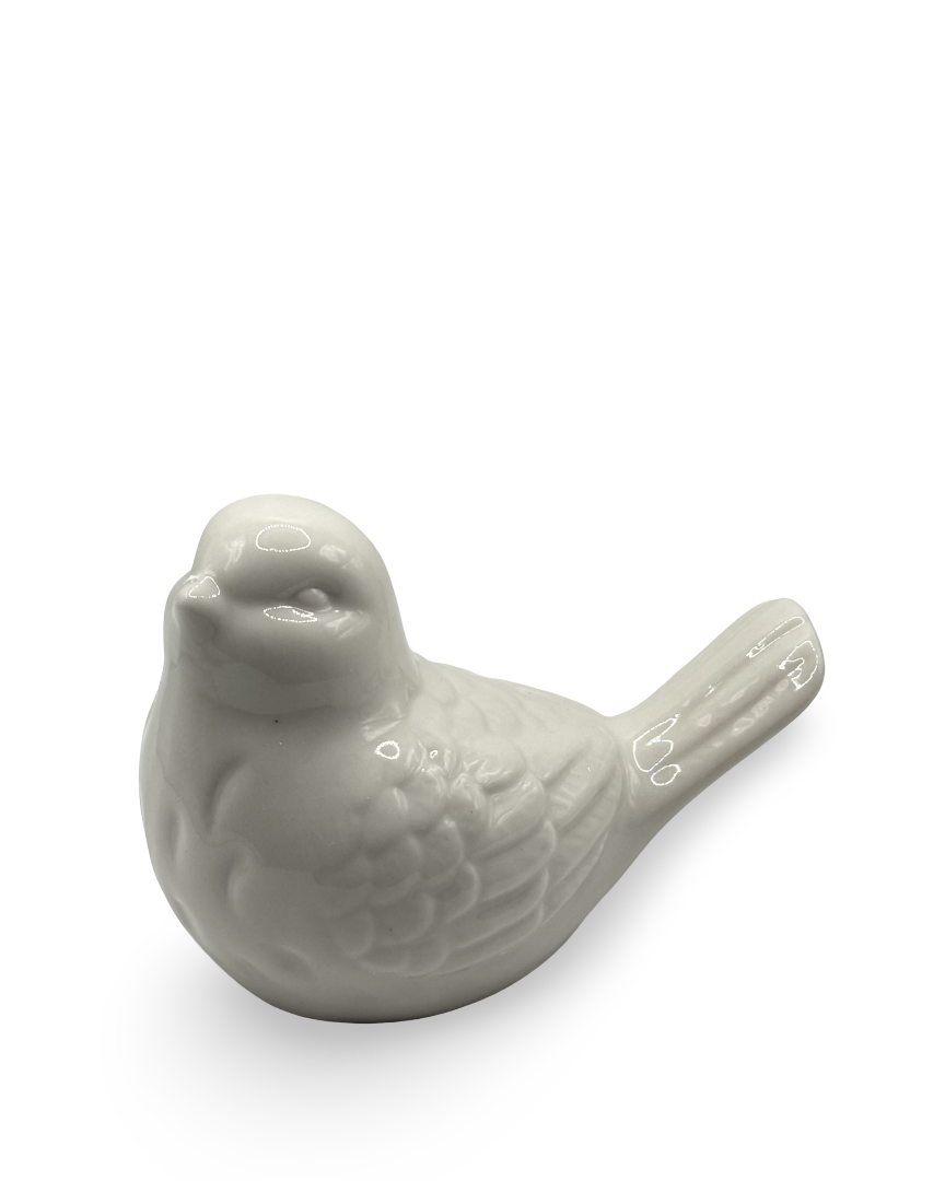 Figura de pájaro de cerámica Estela