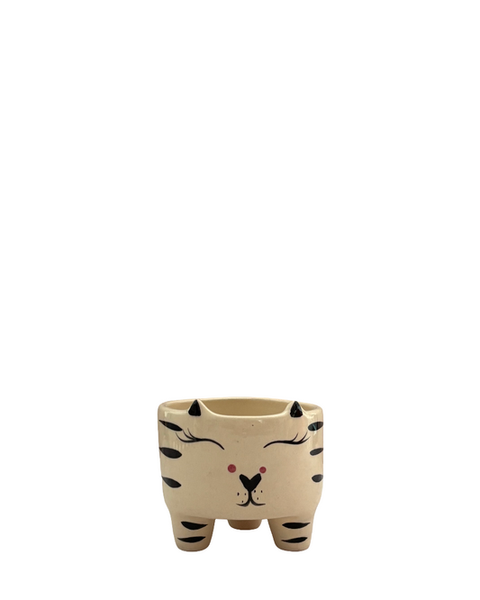 Maceta de cerámica felino mini Kawaii
