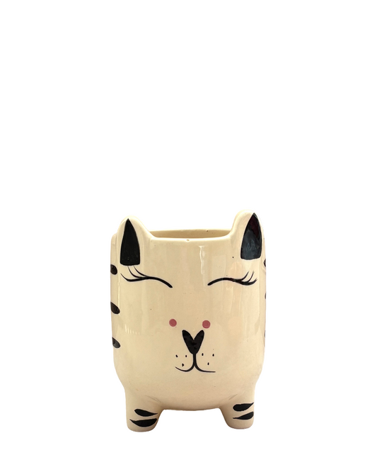 Maceta de cerámica Felino chica