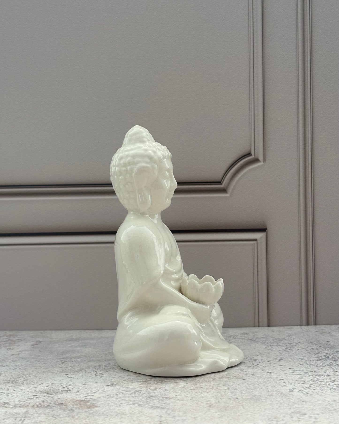 Figura decorativa Buda de cerámica