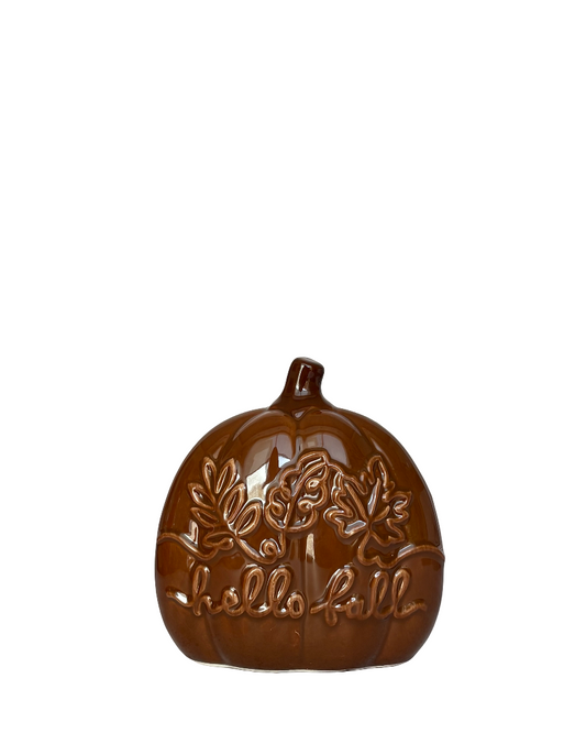 Figura decorativa de cerámica Calabaza Fall