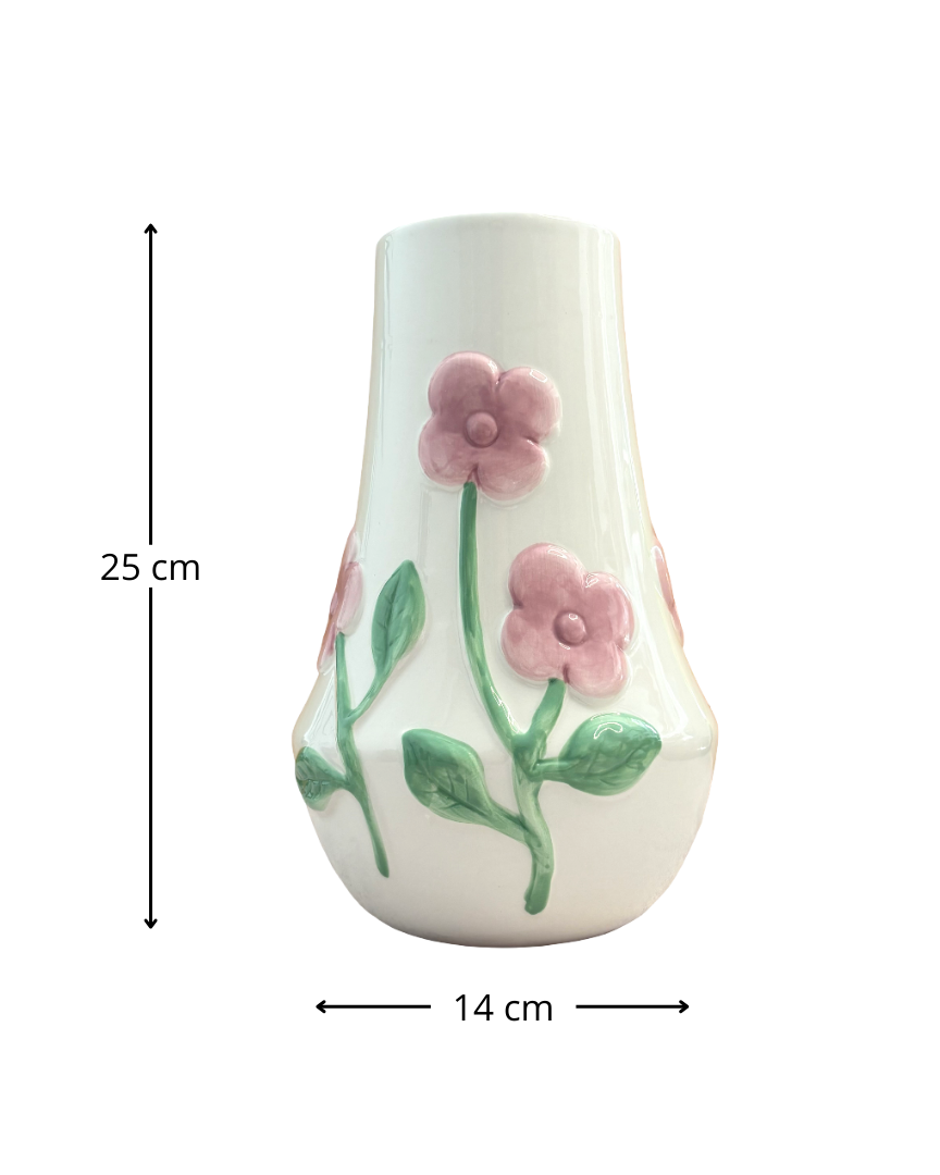 Florero decorativo de cerámica grande Rosy