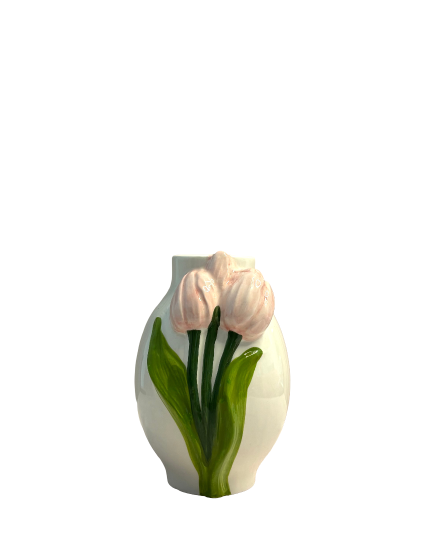 Florero de cerámica Tulipanes