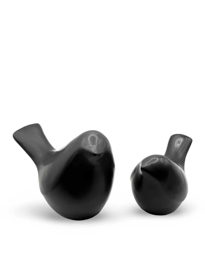 Set de figuras de ave en cerámica Fran