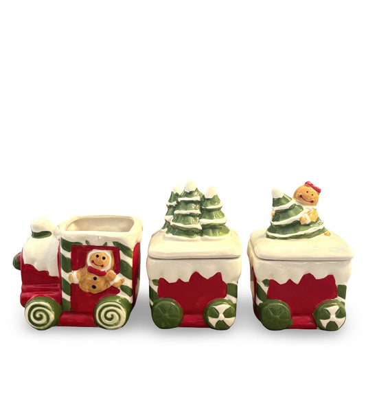 Galletero Navideño Tren Galleta de Jengibre