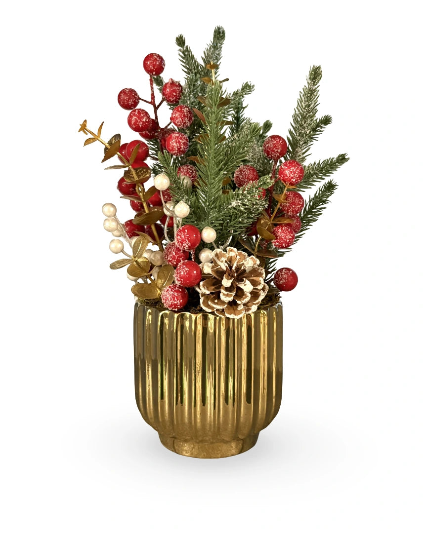 Centro de mesa Navideño Gold Christmas