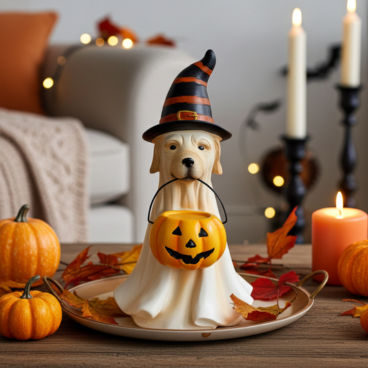 Figura Decorativa Perro Halloween