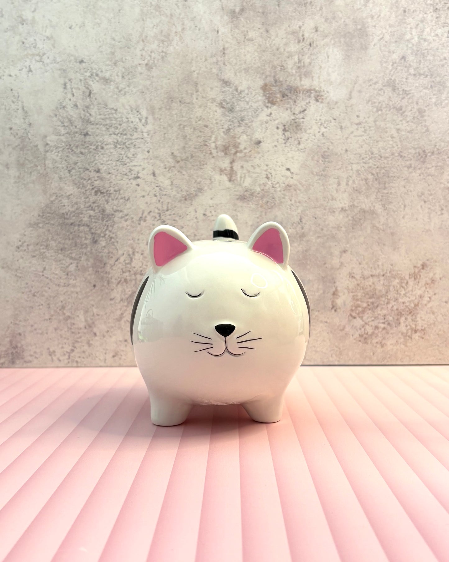 Alcancía decorativa de cerámica gato Harry