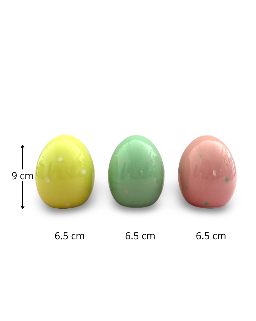 Figuras de cerámica Huevos de Pascua