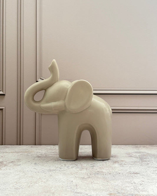 Figura decorativa elefante Shae de cerámica
