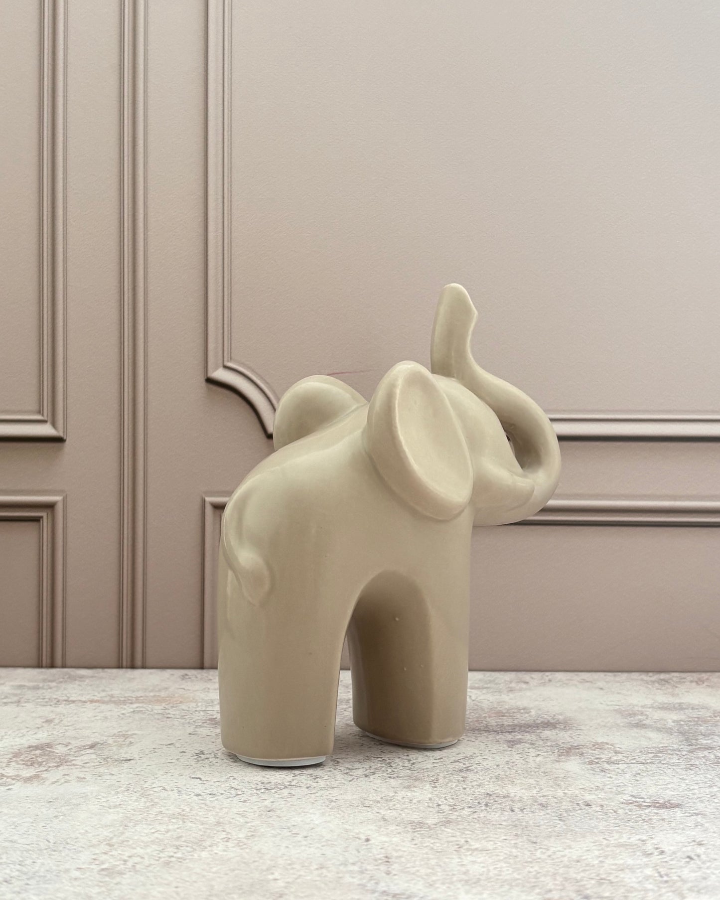 Figura decorativa elefante Shae de cerámica