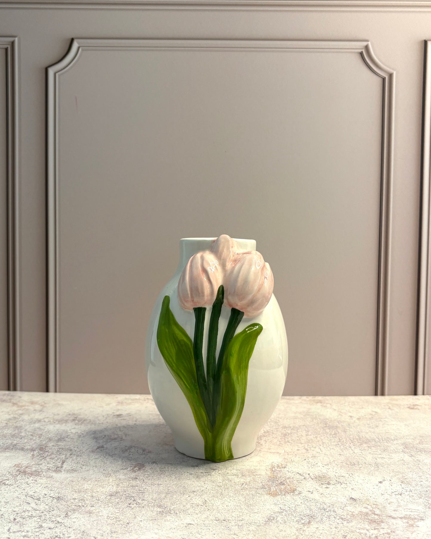 Florero de cerámica Tulipanes