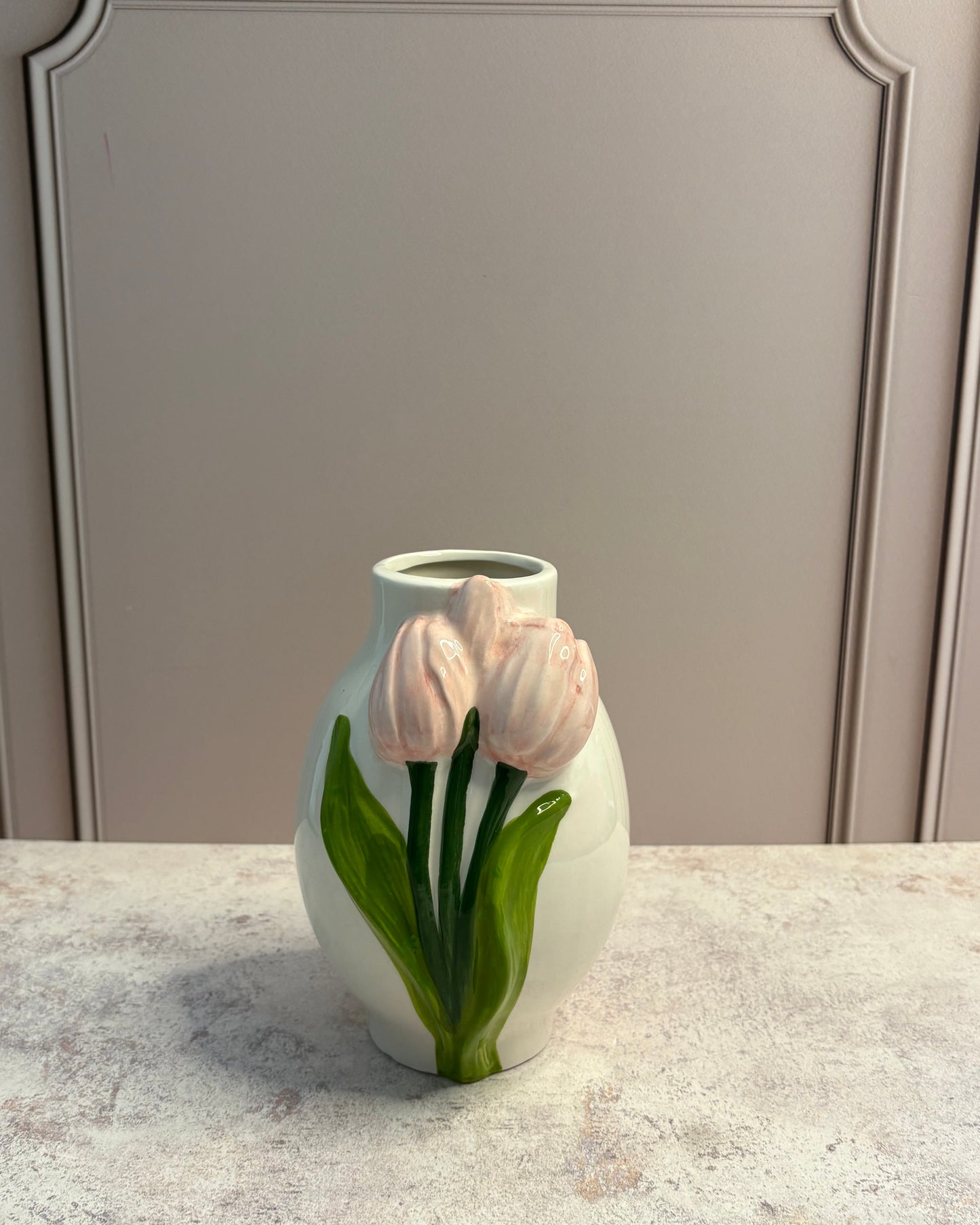 Florero de cerámica Tulipanes