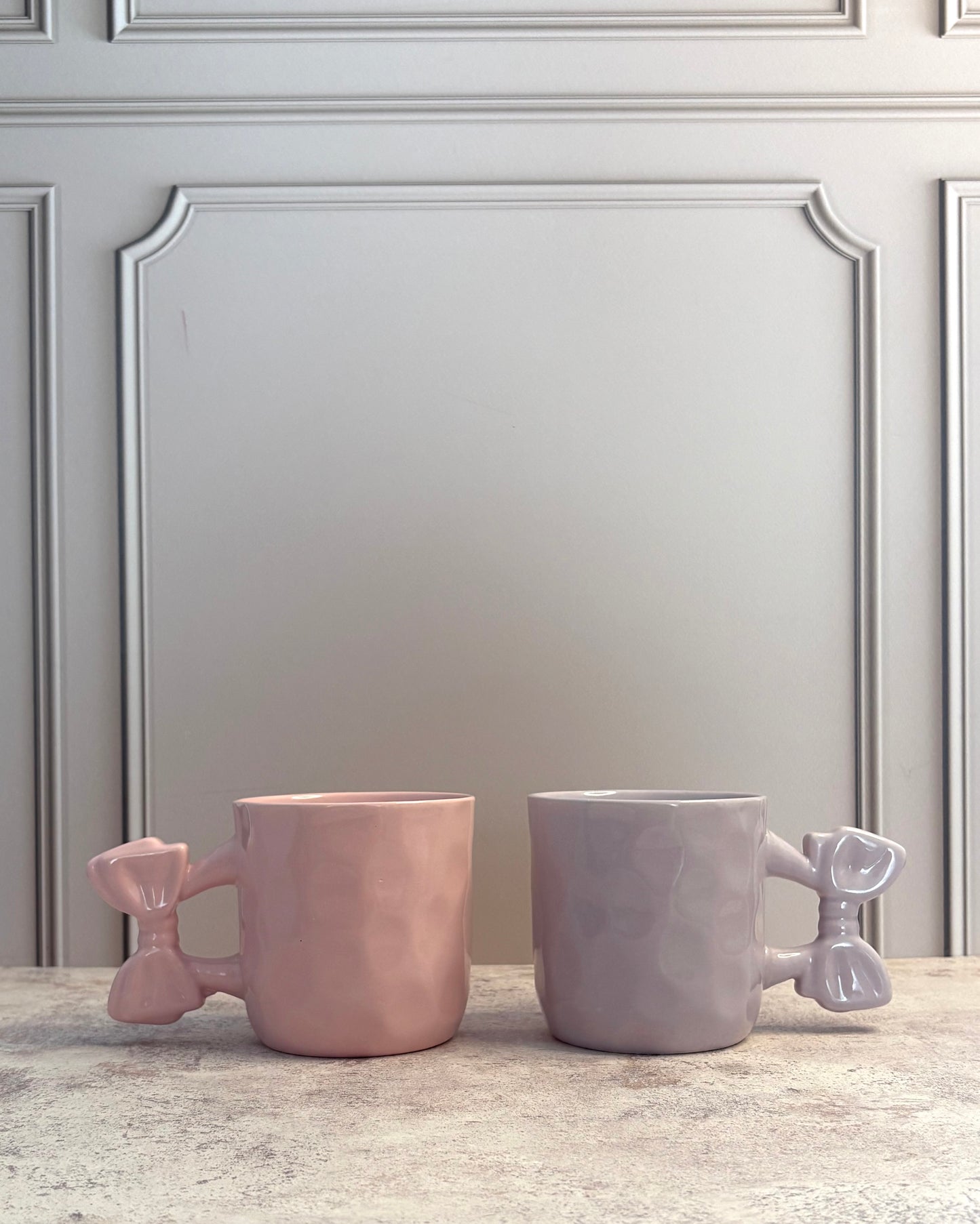 Set de tazas de moño coquette