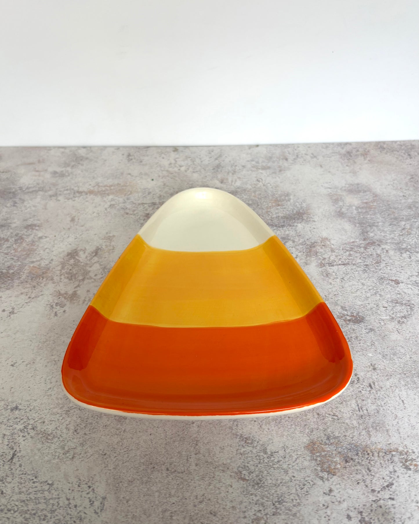 Plato de cerámica Candy Corn