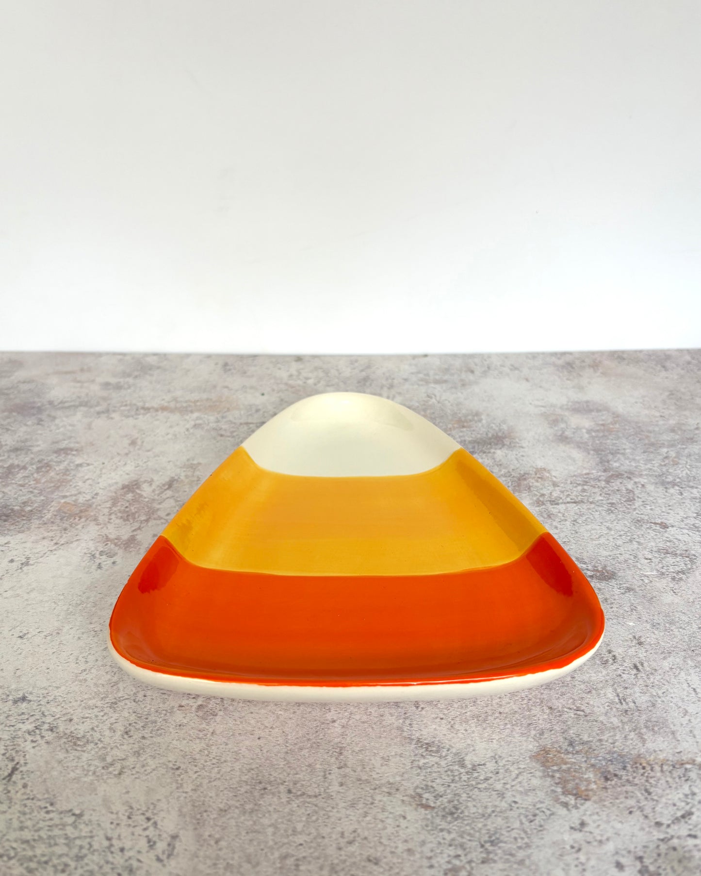 Plato de cerámica Candy Corn