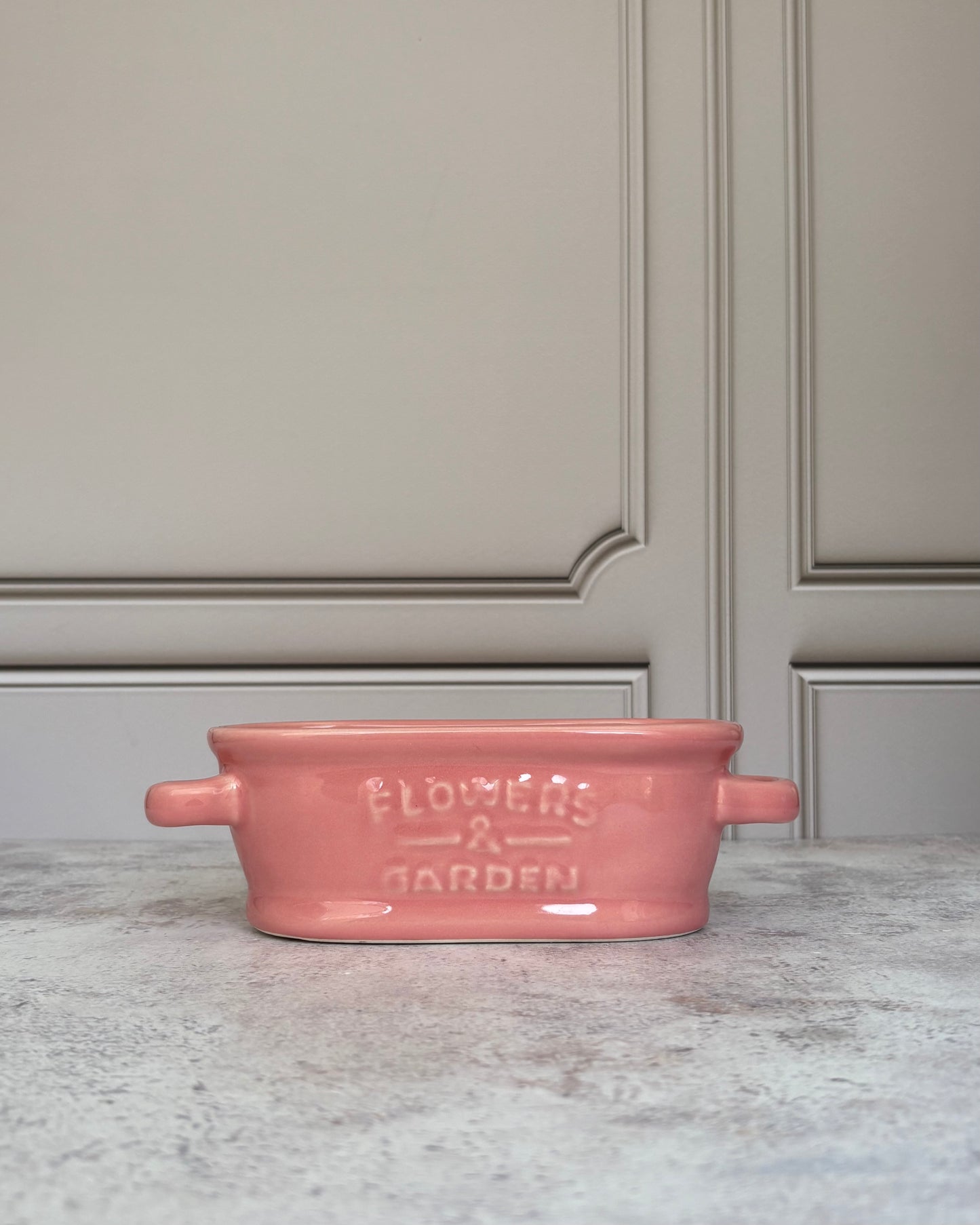 Maceta de cerámica Tina Vintage Rosa