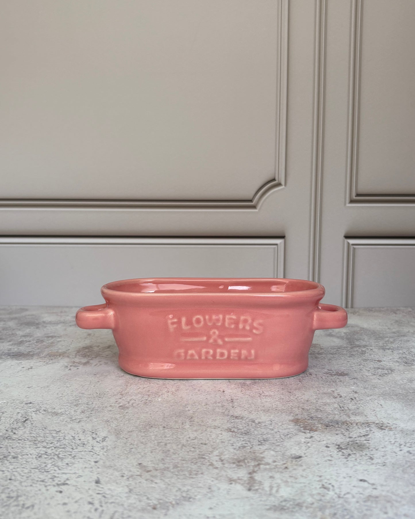 Maceta de cerámica Tina Vintage Rosa