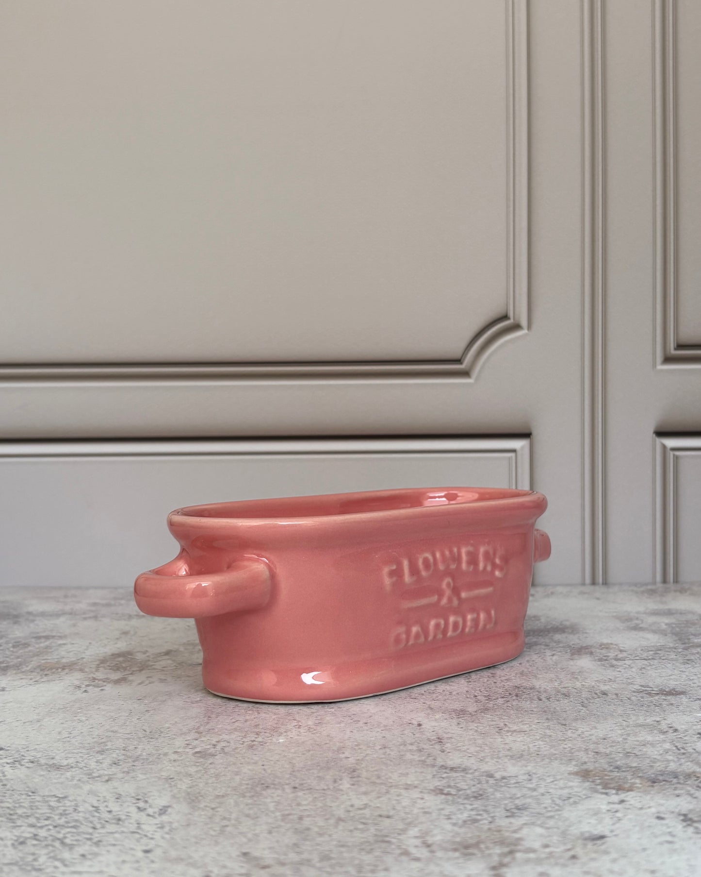 Maceta de cerámica Tina Vintage Rosa
