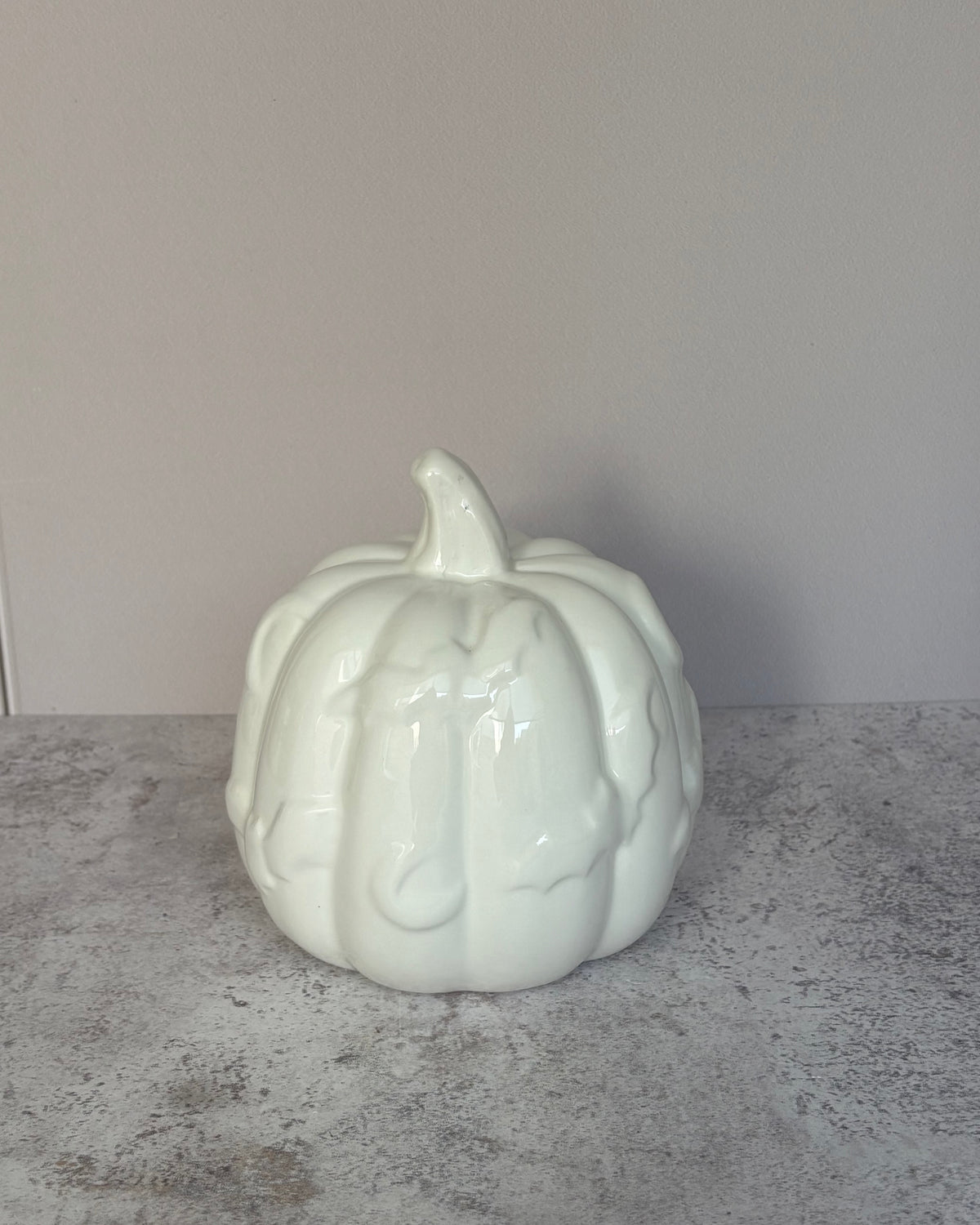 Figura decorativa calabaza de cerámica