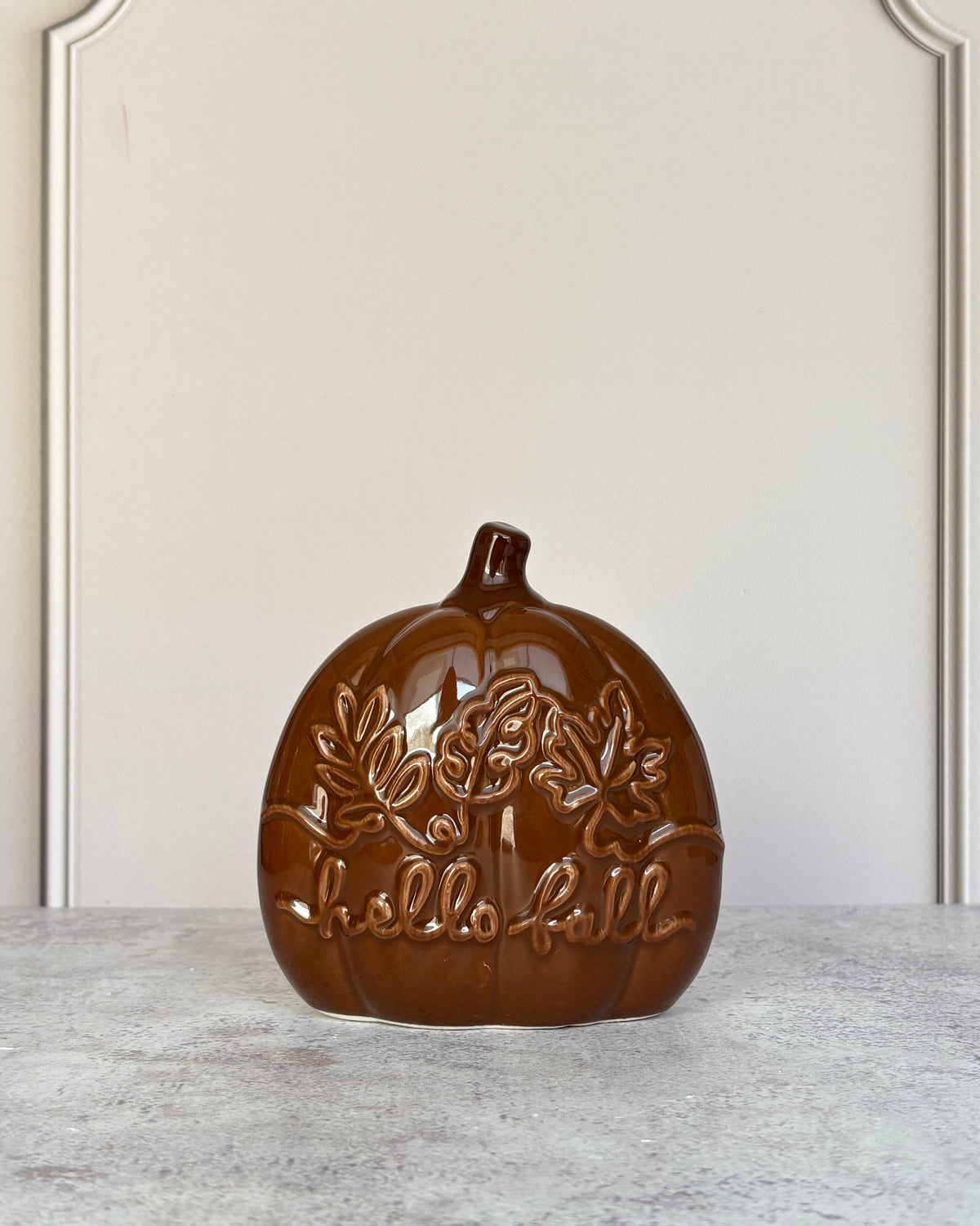 Figura decorativa de cerámica Calabaza Fall