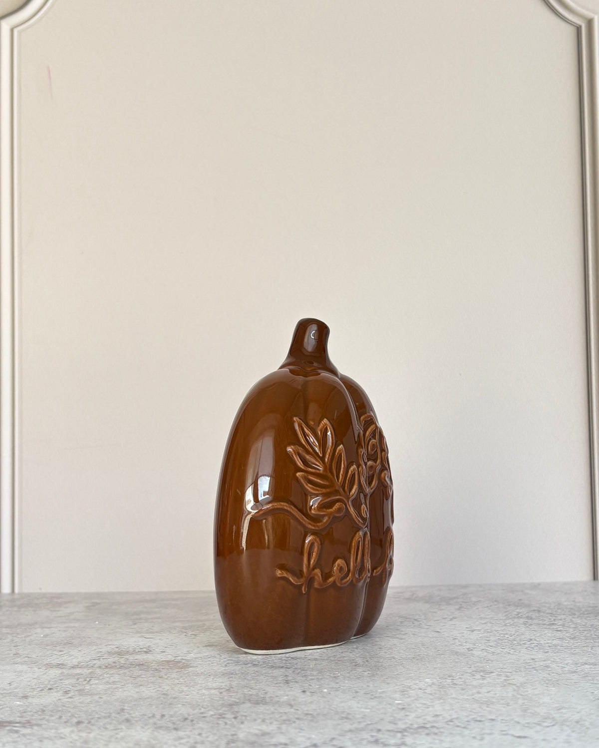 Figura decorativa de cerámica Calabaza Fall