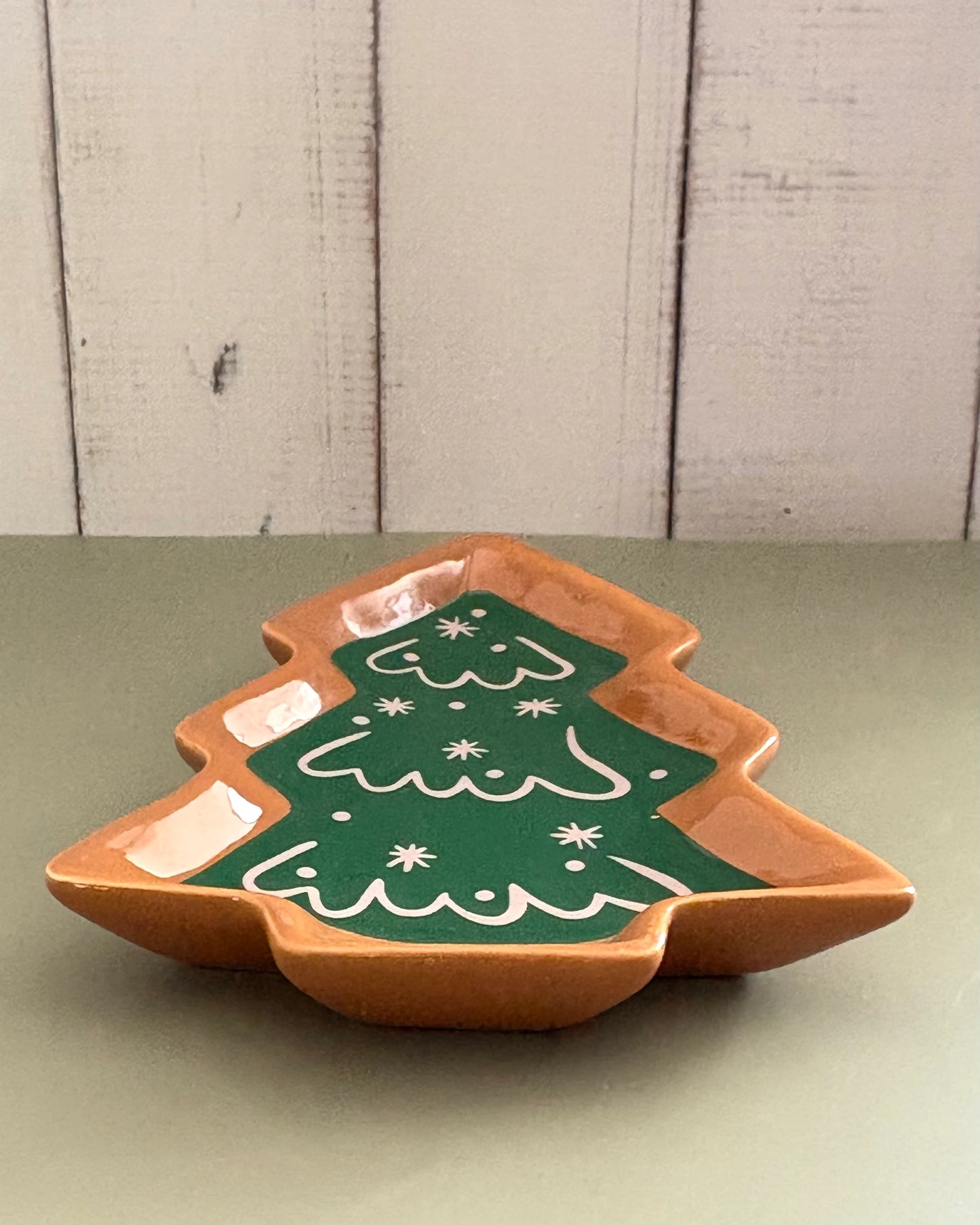 Platón chico Árbol Navideño