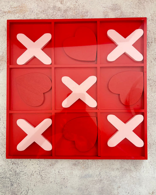 Tablero decorativo juego de gato para mesa de madera