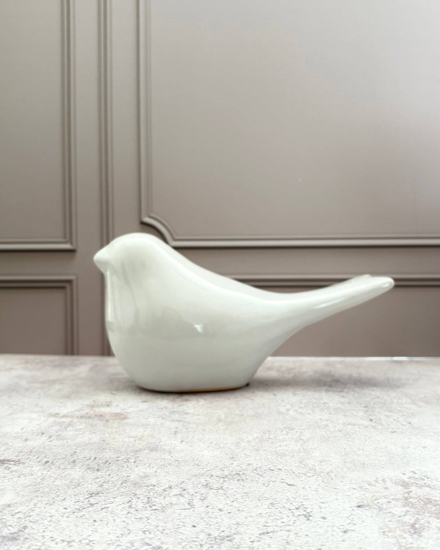 Figura decorativa de paloma de cerámica Ivora