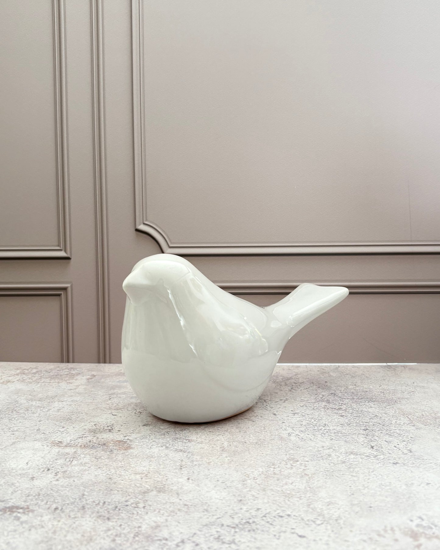 Figura decorativa de paloma de cerámica Ivora