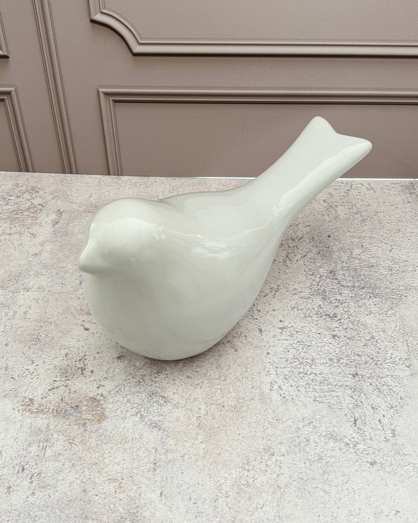 Figura decorativa de paloma de cerámica Ivora