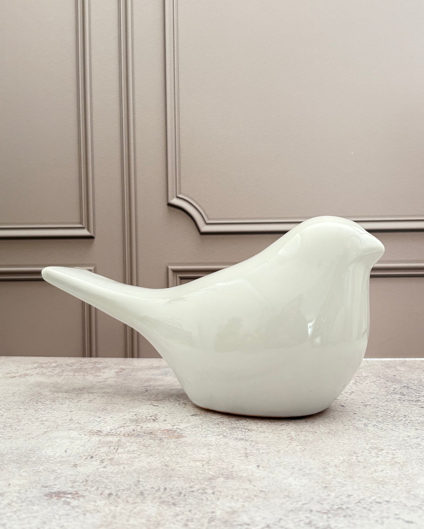 Figura decorativa de paloma de cerámica Ivora