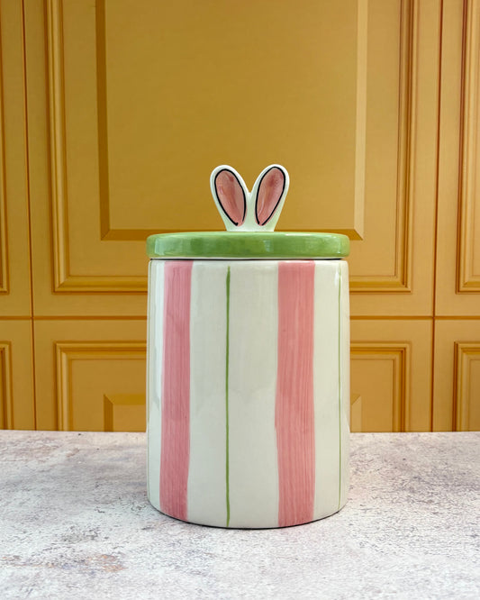 Galletero de cerámica conejo de Pascua