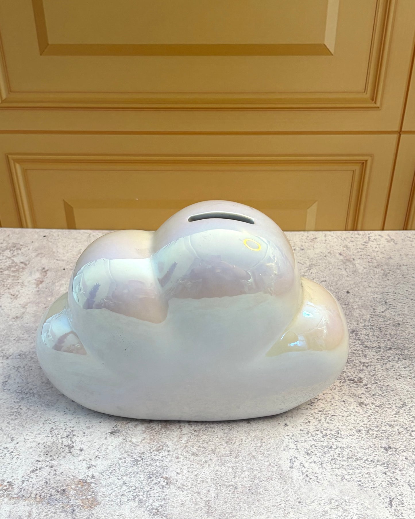 Alcancía decorativa de cerámica Nube