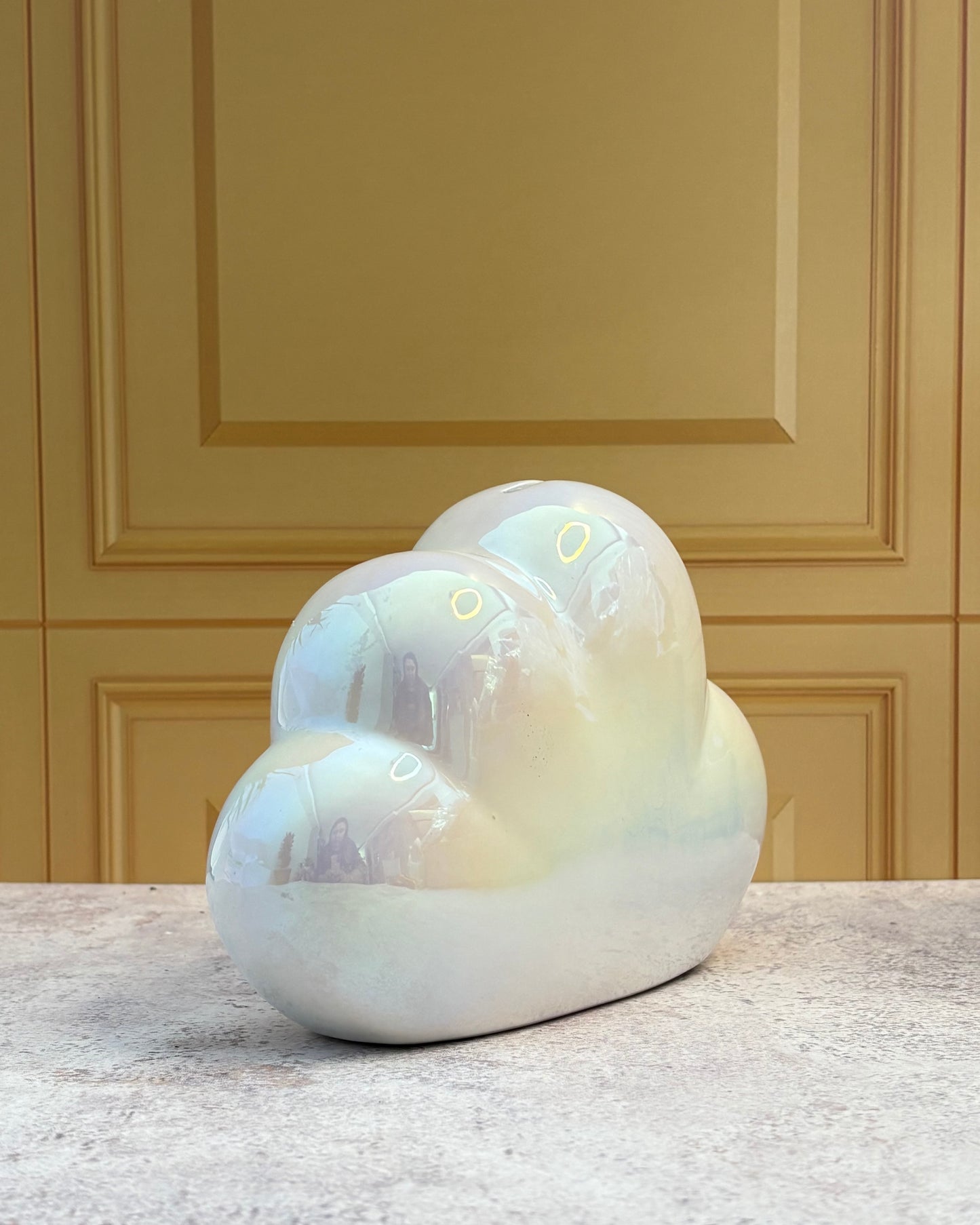 Alcancía decorativa de cerámica Nube