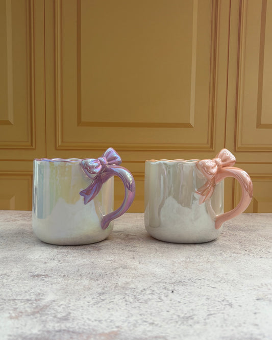 Set de tazas de cerámica tornasol Coquette