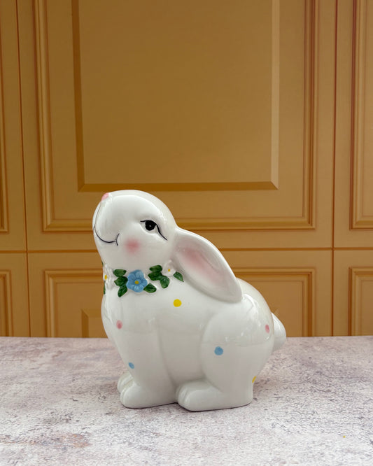 Alcancía Conejo de Pascua cerámica