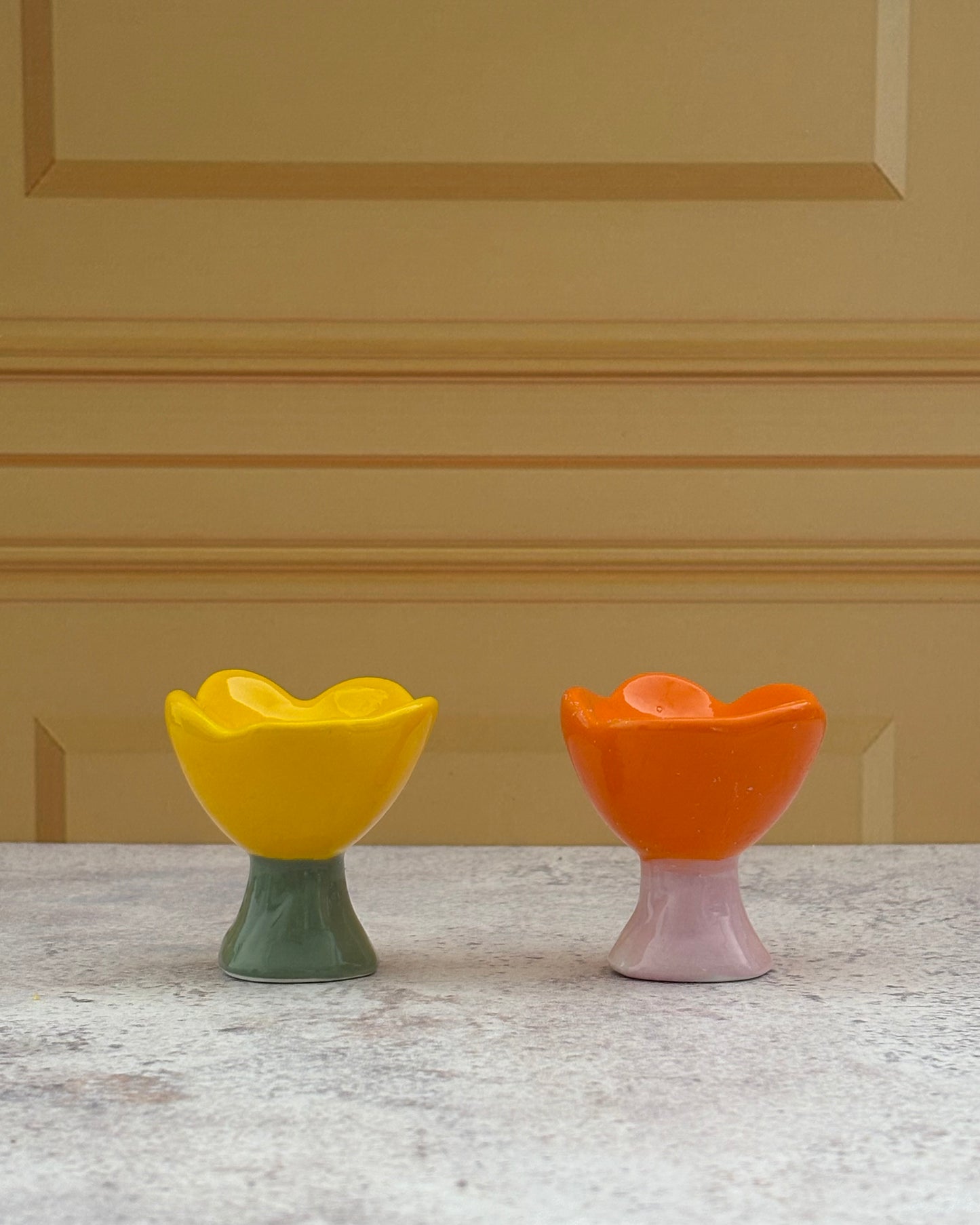 Salero y pimentero de cerámica Primavera