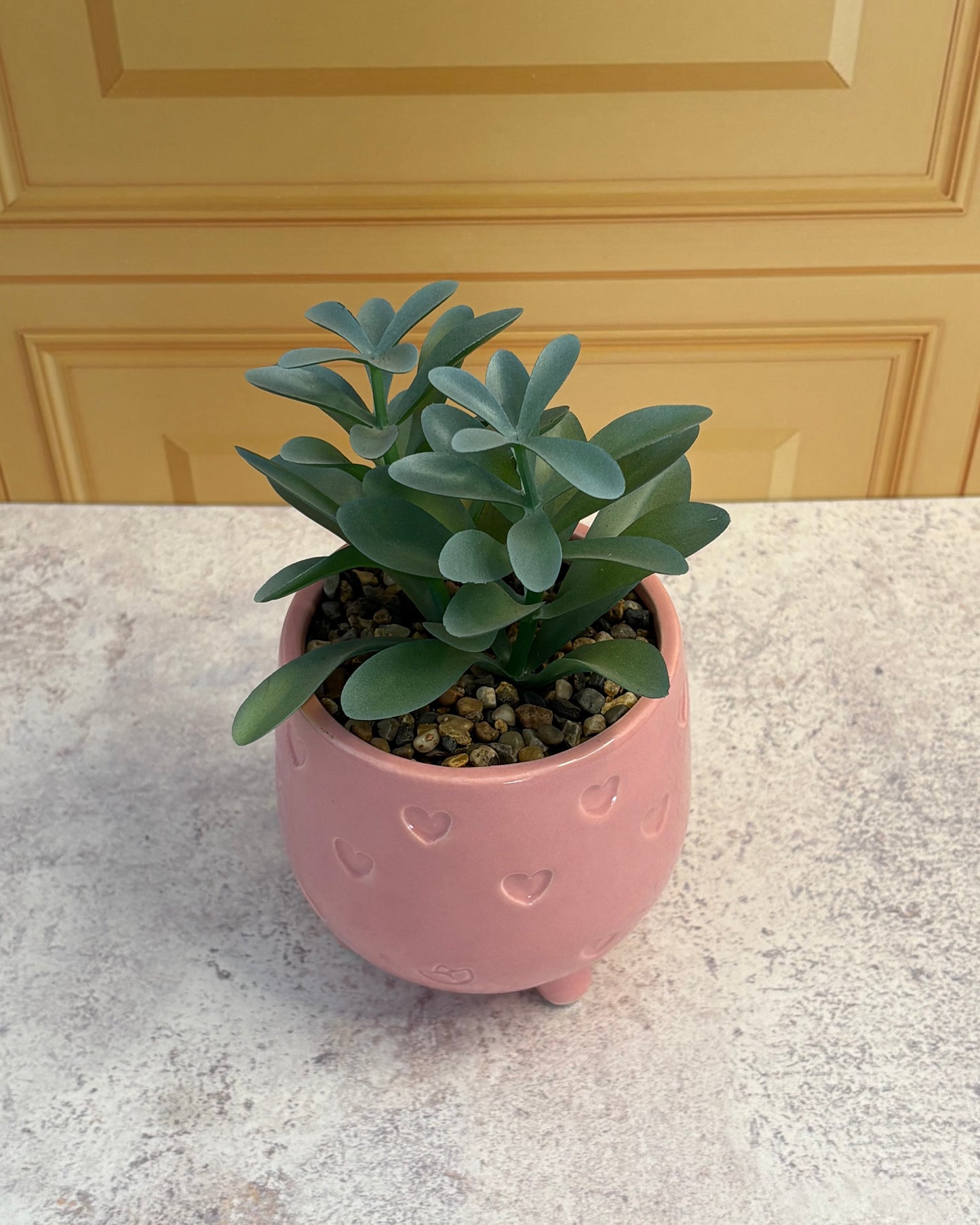 Maceta de cerámica con planta artificial Sweet